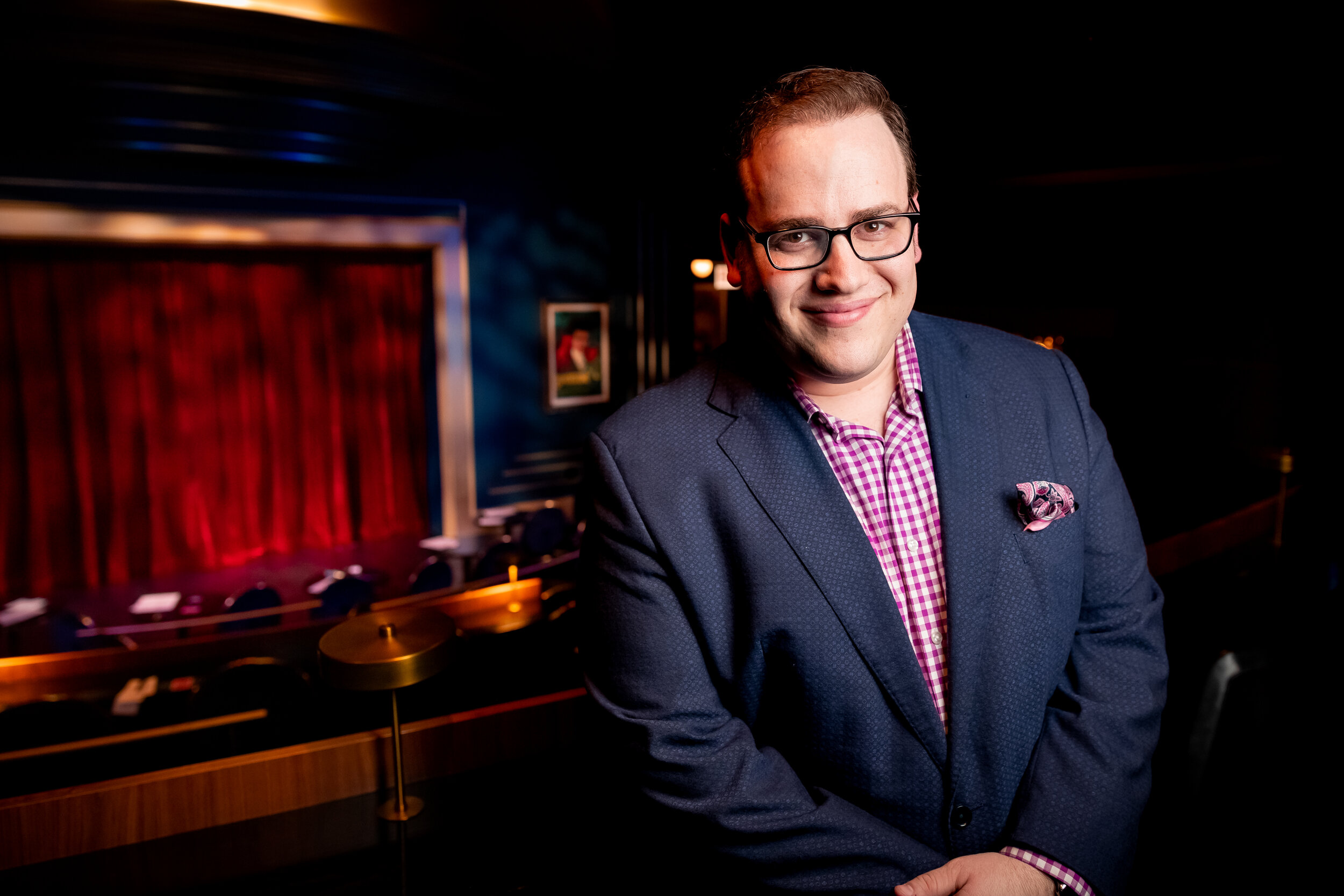 Scott Green in a theater